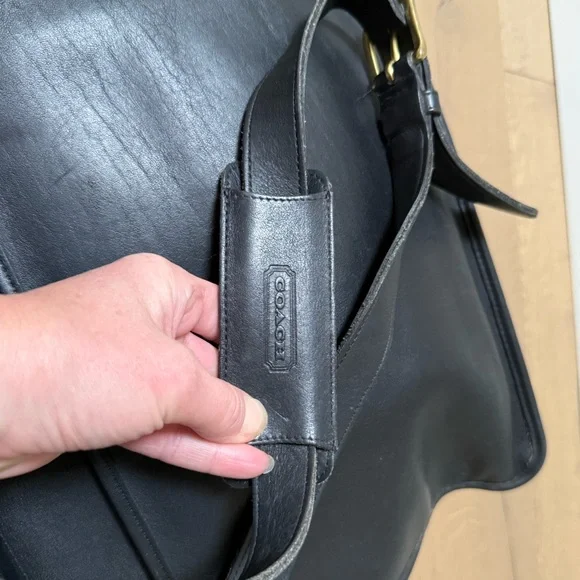 Vintage 90’s Coach 5266 authentic Beckman black leather briefcase/laptop bag - Picture 6 of 16